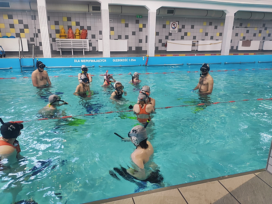 Hokej pod wodą Walenie Siemianowice Śląskie Trening 3 VI 2023